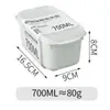Caja de almacenamiento de alimentos para refrigerador, caja sellada para mantener la frescura de los granos de cocina, caja de plástico para albóndigas de comida para el hogar, calentable