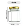 Atacado Frasco Pequeno de Geleia 25ml Garrafa Vazia Vidro Transparente Pote de Mel Frasco de Vidro Selado Sub-Envase