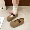 Novos sapatos casuais versáteis para outono e inverno, bico redondo, que aumentam a altura, confortáveis, estilo Birkenstock 2026, 3cm, sem cadarço