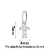 Nuevo Colgante de Acero Inoxidable Letra Zirconia Venta Caliente Accesorios para Collares Pendientes DIY 26 Dijes de Letras Inglesas A-Z