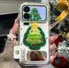Christmas Tree Embroidery Suitable for Apple 17 Phone Case, iPhone 16 Pro Max, Huawei Mate 70, Honor Protective Cover
