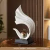 Gabinete de Vino de Lujo Ligero Estilo Arenisca Entrada de Sala de Estar Gabinete de TV Decoración de Oficina Adornos Nicho de Gama Alta