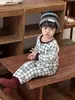 Ropa para Niños 2025 Nuevo Estilo Coreano Ropa para Niños Invierno Pijamas de Bebé Conjunto de Ropa para Casa para Niños