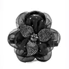 Pin de Malla Estrellada de Trébol Estilo Palacio Romántico 8 cm Exquisito Elegante Brote de Flor Pin de Tiburón Tocado