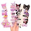 Estilo Coreano Juego de 14 Piezas Lindo Marca Kuromi No Daña el Cabello Niños Dibujos Animados Niña Pasador Accesorios para el Cabello Fabricante Venta al por Mayor