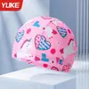 Gorro de natación para hombres y mujeres, impermeable, para la cabeza, para cabello largo, protección especial para los oídos, gorro de natación para niños, gorro de tela cómodo.