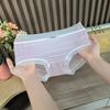 Verano fresco seda de hielo fina ropa interior sin costuras para mujer cintura algodón entrepierna ropa interior para dama al por mayor secado rápido transpirable pantalones tipo máscara