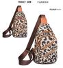 Bolsa de Ombro Estampada de Leopardo Retrô Atacado 2025 Nova Versátil Leve Uso Duplo Feminina Bolsa de Peito para Viagem Bolsa Transversal Impermeável