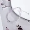 Pulsera de Corazón de Perla Amatista de Plata Esterlina S925 de Fujian y Guangdong para Mujer Estilo Ins Moda Nicho Pulsera Exquisita de Alta Gama