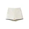 Comércio Exterior Atacado Verão Novo Estilo Europeu e Americano Colete Bordado com Ornamentos de Suzhou 1971150 Shorts Casuais 1971050