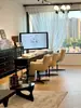 Silla para Salón de Uñas, Silla para Cliente, Silla para Manicurista, Juego de Mesa y Silla para Manicura, Estilo Lujo Ligero, Gabinete de Almacenamiento para Salón de Uñas