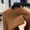 Suéter Grueso de Punto para Hombre [Estilo Old Money] Talla 6, Suéter con Cuello, Abrigo Grueso y Cálido para Papá