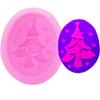 Molde de silicona para árbol de Navidad estrella de cinco puntas molde para pastel de chocolate molde para decoración de pastel de azúcar