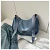 Bolso Cruzado Casual para Estudiante, Nuevo Estilo Transfronterizo, Bolso Sencillo y Moderno para Viajes Diarios para Mujer, Versátil Bolso de Hombro Único de Tela Oxford Tipo Bollo
