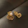 [Decoraciones para Ventanas] Nuevo diseño retro y lujoso de estilo chino, con decoraciones de ventana huecas, tridimensionales y soportes integrados para bobinas repelentes de mosquitos para aretes