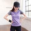 [Retorno por Tempo Limitado 9.9] Camiseta Esportiva Feminina de Manga Curta para Corrida Fitness Sem Costura Secagem Rápida Respirável Absorvente de Suor Roupa de Yoga