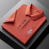 Polo bordado estilo Paul Summer Port Ins para hombre, camiseta de manga corta con solapa suelta, top sencillo y combinable para adolescentes