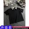 Cleanfit Camisa Polo Old Qian Feng de Espiga Manga Corta para Hombre Verano Sensación Rasgador Estudiante Atractivo Camiseta de Capa de Aire