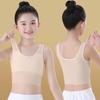 Período de Desenvolvimento de Roupas Íntimas para Meninas Alunos da Escola Primária Anti-bump Colete Pequeno Longo Base de Desgaste Interno Top Tubular Infantil 10 Anos no Verão