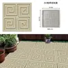 Plantilla Cuadrada Estilo Antiguo para Baldosa de Piso Modelo de Plástico Precast de Cemento Piedra de Pavimentación Exterior Piedra de Paso para Huerto Patio