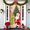Popular Transfronteiriço Monstro Peludo Verde Grinch Pendurado Capa de Porta Pano de Fundo Decoração de Porta de Casa Pano Pendurado para Atmosfera Festiva Pendurado