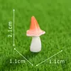 Micro paisagem de musgo série cogumelo venenoso de floresta simulada, acessórios de decoração de jardim DIY, ornamentos de mesa