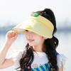 Sombrero de Verano para Niños 1122 Lindo Dibujo Animado Parasol Sombrero de Copa Vacío para Exterior Sombrero de Sol de Ala Ancha para Bebés Niños y Niñas