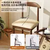 Silla de comedor, silla con forma de cuerno, silla con respaldo, juego de mesa y sillas de comedor moderno y minimalista para uso doméstico