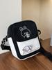 Bolsa de Lona para Niña Bonita 2025 Nuevo Estilo Coreano Ins Estilo Japonés Simple Lona Bandolera Bolso de Hombro para Estudiante