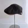 Gorro de Moda Estilo Coreano Espiga para Mujer Otoño Invierno Simple Versátil Temperamento Gorra Plana Casual Boina Invertida