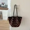 Bolso Tote de Gran Capacidad Nuevo Otoño Temprano 2026 para Mujer Bolso de Hombro Casual de Moda para Mujer con Lunares para el Trabajo