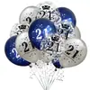 Combinación de traje de globos con confeti transfronterizo para 16 18 30 40 50 60 años, decoración para fiesta de cumpleaños de adultos