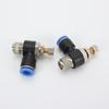 Venta al por mayor de fábrica Asl4 6 8 10 12 16 Válvula de mariposa Cilindro regulador neumático Conector rápido para tubería de aire Recto