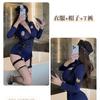 Nueva Lencería Sexy Sexy Club Nocturno Cuero Ciudad Mujer Policía Cos Traje Uniforme de Rendimiento Estilo Lujuria Pura Seductor