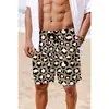 Shorts de Flores Hawaianas para Hombre Verano Tendencia Marca Pantalones Estampados Delgados Sueltos Casuales Florales Delgados Pantalones de Playa