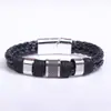 Nova personalidade Coringa Pulseira masculina europeia e americana moda simples pulseira trançada de couro contas artesanais criativas atacado