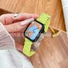 Pulseira de Cor Sólida para Apple Watch iwatch SE 1ª Geração Dez Geração Cintura Fina Três Pulseira de Cor Sólida Doce em estoque
