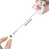 Pinza de Cocodrilo Carrete Acrílico Retráctil Insignia Fácil de Tirar Cabeza de Gato Maestro Gato Lindo Estudiante Hebilla de Tirar Cuidado Médico