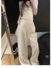 Pantalones blancos de algodón y lino de pierna ancha para mujer, nuevo estilo de verano, holgados y adelgazantes para chicas de talla grande, adecuados para cuerpo tipo pera, pantalones casuales rectos
