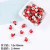 Cerâmica Estilo Novo Vidro de Vinho Pintado Contas com Furo Reto Pulseira Colar DIY Feito à Mão Acessórios de Joias Materiais Contas