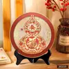 Nova Pintura Decorativa de Estilo Chinês Atraindo Fortuna, Ornamento de Cabaça, Fluxo de Riqueza Entrando, Decoração de Mesa para Entrada de Sala de Estar, Prosperidade