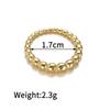 Popular estilo INS transfronterizo costura de puntos pequeños anillo mini liso acero inoxidable 18K anillo exquisito entrega de una sola pieza