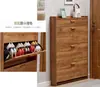 Gabinete de Zapatero para Puerta de Casa Ultradelgado 17cm Económico Multifuncional Simple Moderno Gabinete de Almacenamiento Estrecho Tipo Volcado Zapatero Pequeño