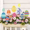 Inserciones de Piso de Pascua Nuevas Transfronterizas Huevos de Fiesta de Pascua Macetas para Interiores y Exteriores Inserciones para Macetas Señales Decorativas