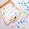 Nuevos Accesorios de Arte para Uñas de Patita de Gato Caricatura, Decoraciones de Uñas Portátiles con Brillo Fino Degradado Transparente Hielo, Accesorios de Resina