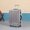 [Wow Personalizado] Maleta de Apertura Frontal con Marco de Aluminio, Maleta de Cabina Fuerte y Duradera de Gran Capacidad para Estudiantes Mujeres