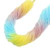 Grânulos de cristal multicolor em gradiente de 2mm, contas soltas para DIY, contas de abacaxi, material de contas artesanais, acessórios para pulseira