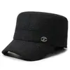 Gorros de invierno para hombres de mediana edad y ancianos, sombrero de cuero forrado de felpa cálido para papá, gorra de béisbol engrosada a prueba de frío para abuelo