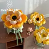 Core girassol neve nai buquê de flor de papel amassado à mão papel de embrulho material artesanal papel de embrulho plissado embalagem de presente