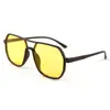 Óculos de Sol Retro de Lente Dupla para Homens, Para Dirigir ao Ar Livre, Óculos de Sol Fashion Anti-UV, Óculos de Pesca, Óculos de Visão Noturna
